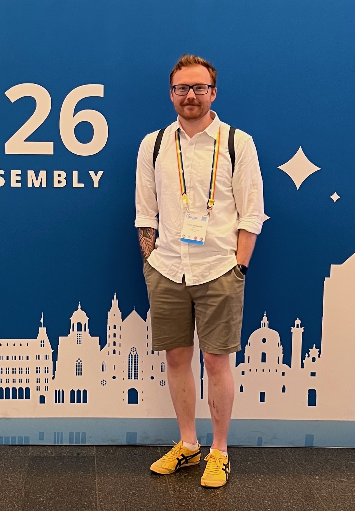 Photo of me at EGU 2026